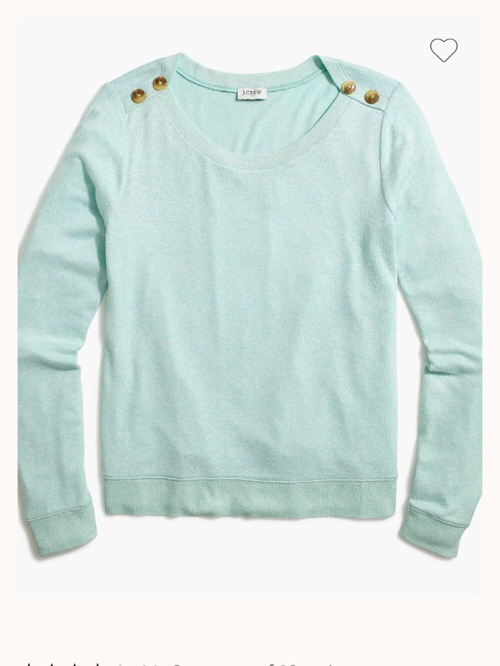 Nwt J.Crew Button-shoulder top in signature cozy yarn Size Xxs